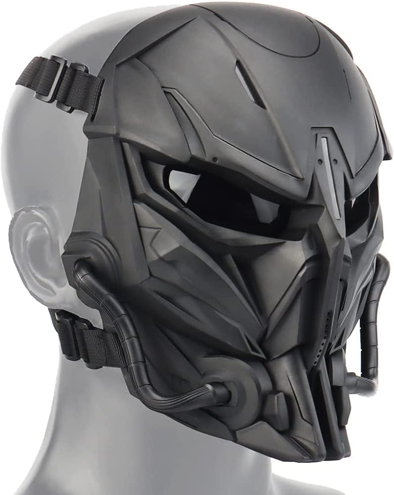 N.C Tactical Mask Balaclava Mask Full face Protection Transparent Goggles Adjustable Skull Mask ,for Halloween Role Playing - Image 2